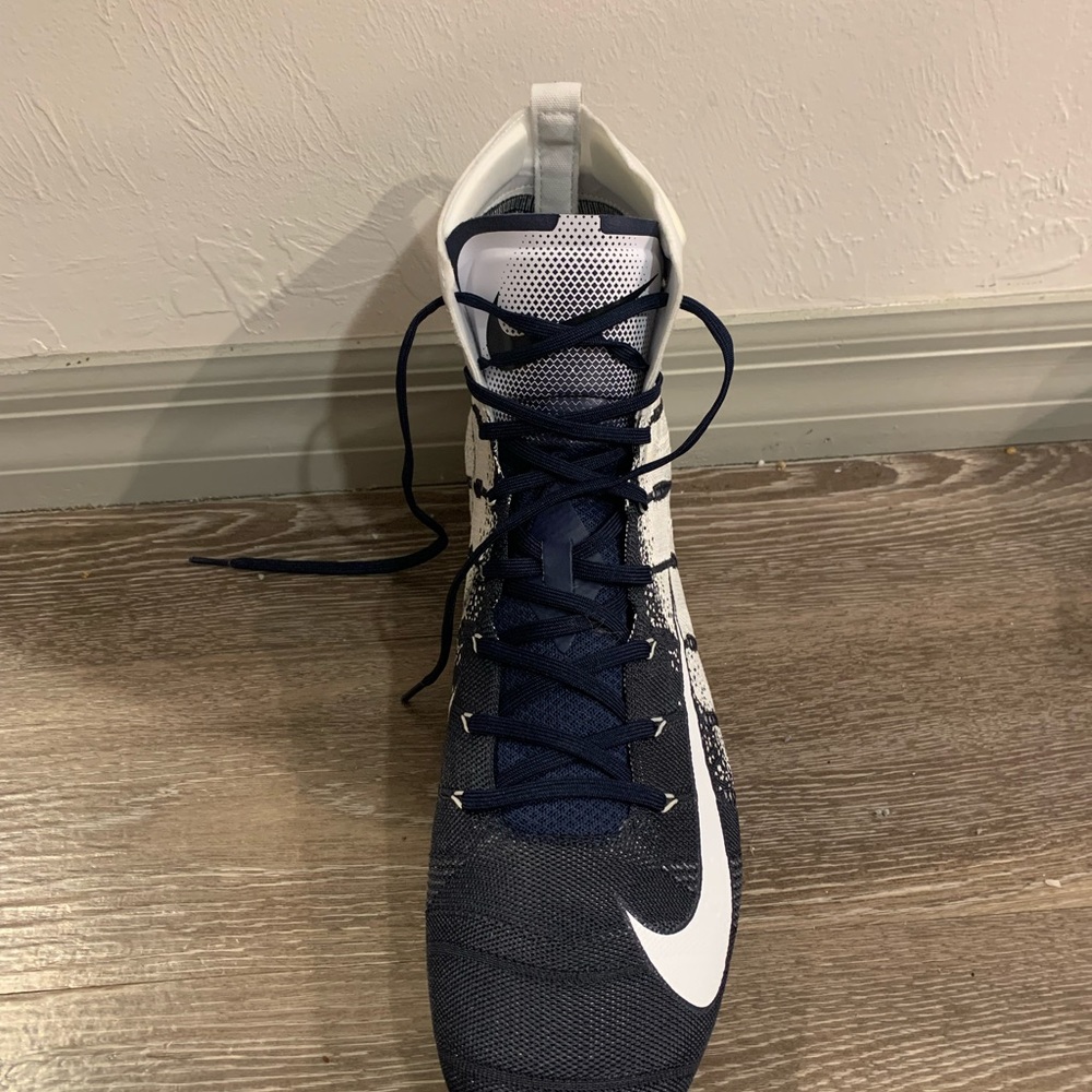 Nike Vapor Untouchable 3 Elite Navy White Football Cleats - Picture 3 of 6
